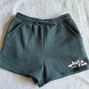 White fox lounge shorts